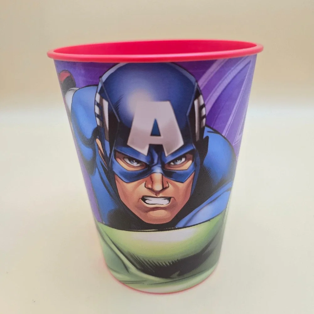 Marvel Avengers LEGO Movie Kwik Trip Plastic Souvenir Cups Lot of 4 Iron Man